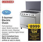 goldair gas electric stove
