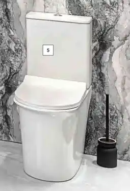 Builders Warehouse Lusso Studio Round Close-coupled Toilet offer