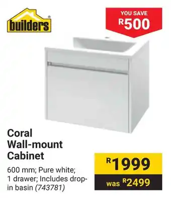 Builders Warehouse Coral Wall-mount Cabinet offer