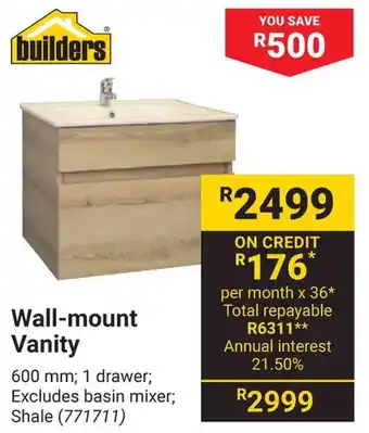 Builders Warehouse Wall-mount Vanity offer