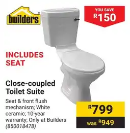 Builders Warehouse Close-coupled Toilet Suite offer