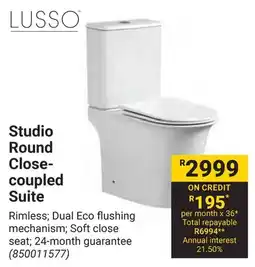 Builders Warehouse LUSSO Studio Round Close-coupled Suite offer