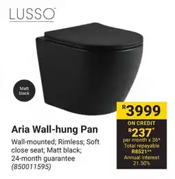 Builders Warehouse LUSSO Aria Wall-hung Pan offer