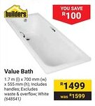 Builders Warehouse Value Bath offer