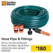 Builders Warehouse Garden Master Hose Pipe & Fittings offer