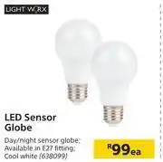 Builders Warehouse Light Worx LED Sensor Globe-Each offer