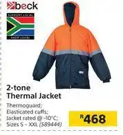Builders Warehouse Beck 2 Tone Thermal Jacket offer