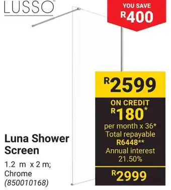 Builders Warehouse Luna Shower Screen offer