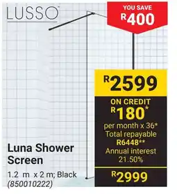 Builders Warehouse Luna Shower Screen offer