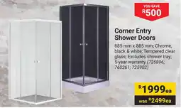 Builders Warehouse Corner Entry Shower Doors offer