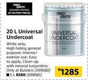 Builders Warehouse Fired Earth 20Ltr Universal Undercoat offer