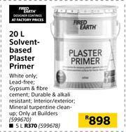 Builders Warehouse Fired Earth 20Ltr Solvent Based Plaster Primer offer