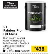 Builders Warehouse Fired Earth 5Ltr Painters Pro QD Gloss offer