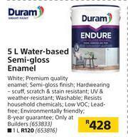 Builders Warehouse Duram 5L Water Based Semi Gloss Enamel offer