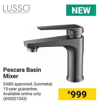 Builders Warehouse LUSSO Pescara Basin Mixer offer