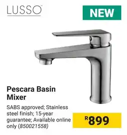 Builders Warehouse LUSSO Pescara Basin Mixer offer