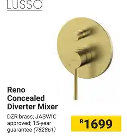 Builders Warehouse LUSSO Reno Concealed Diverter Mixer offer