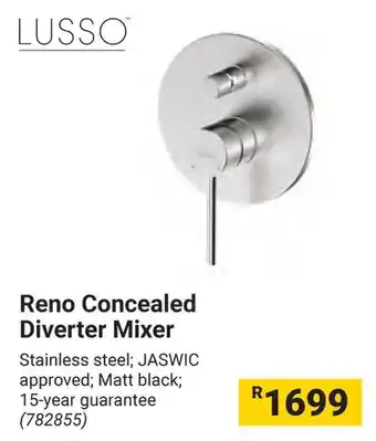 Builders Warehouse LUSSO Reno Concealed Diverter Mixer offer