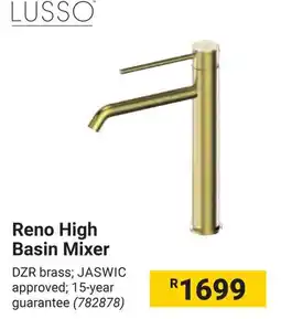 Builders Warehouse LUSSO Reno High Basin Mixer offer