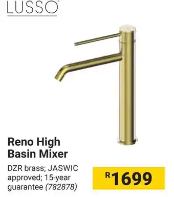 Builders Warehouse LUSSO Reno High Basin Mixer offer