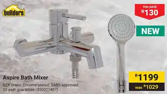 Builders Warehouse Aspire Bath Mixer offer