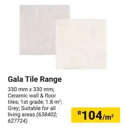 Builders Warehouse Gala Tile Range offer