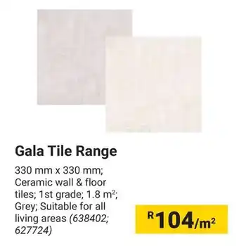 Builders Warehouse Gala Tile Range offer