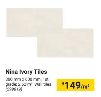 Builders Warehouse Nina Ivory Tiles offer