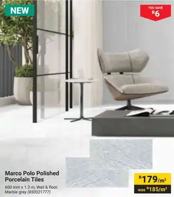 Builders Warehouse Marco Polo Polished Porcelain Tiles offer