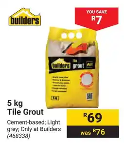 Builders Warehouse Tile Grout offer