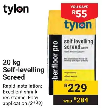 Builders Warehouse Tylon Self-levelling Screed offer