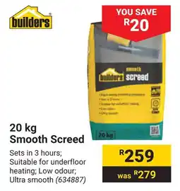 Builders Warehouse Smooth Screed offer