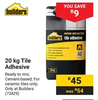 Builders Warehouse Tile Adhesive offer