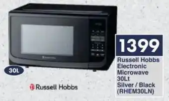 President Hyper Russell Hobbs Electronic Microwave Silver/Black offer