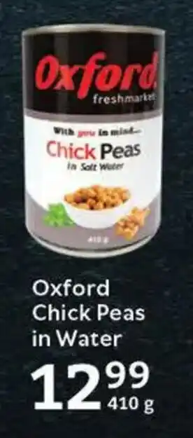 Oxford Freshmarket Oxford Chick Peas in Water offer