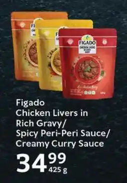 Oxford Freshmarket Figado Chicken Livers in Rich Gravy/ Spicy Peri-Peri Sauce/ Creamy Curry Sauce offer