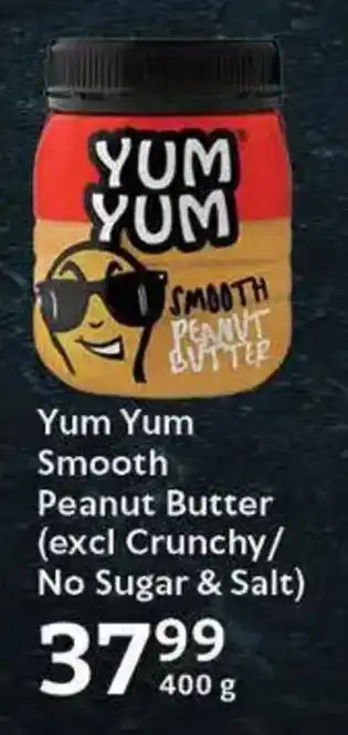 Oxford Freshmarket Yum Yum Smooth Peanut Butter (excl Crunchy/ No Sugar & Salt) offer