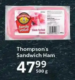 Oxford Freshmarket Thompson's Sandwich Ham offer