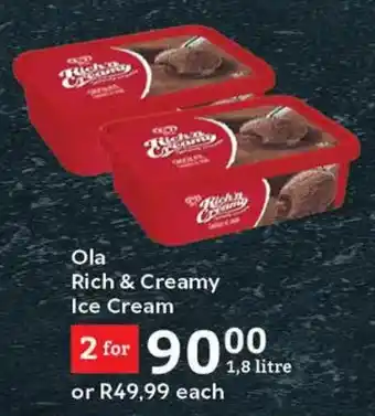 Oxford Freshmarket Ola Rich & Creamy Ice Cream offer