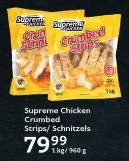 Oxford Freshmarket Supreme Chicken Crumbed Strips/ Schnitzels offer