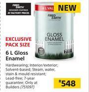 Builders Warehouse Fired Earth 6Ltr Gloss Enamel offer