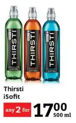 Oxford Freshmarket Thirsti iSofit offer