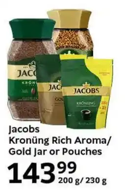 Oxford Freshmarket Jacobs Kronüng Rich Aroma/ Gold Jar or Pouches offer