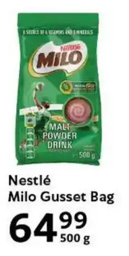 Oxford Freshmarket Nestlé Milo Gusset Bag offer