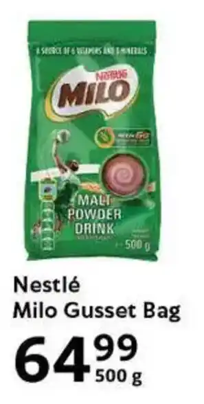 Oxford Freshmarket Nestlé Milo Gusset Bag offer