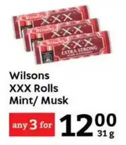 Oxford Freshmarket Wilsons XXX Rolls Mint/Musk offer