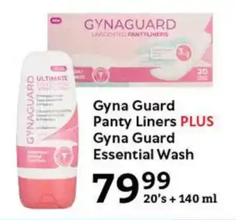 Oxford Freshmarket Gyna Guard Panty Liners PLUS Gyna Guard Essential Wash offer