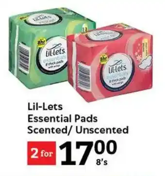 Oxford Freshmarket Lil-Lets Essential Pads Scented/Unscented offer