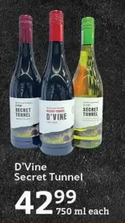 Oxford Freshmarket D'Vine Secret Tunnel offer