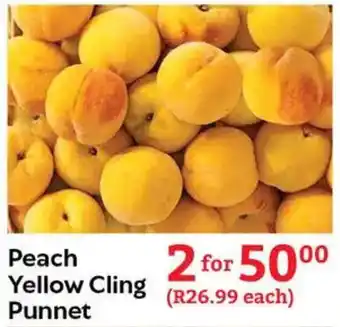 Oxford Freshmarket Peach Yellow Cling Punnet offer